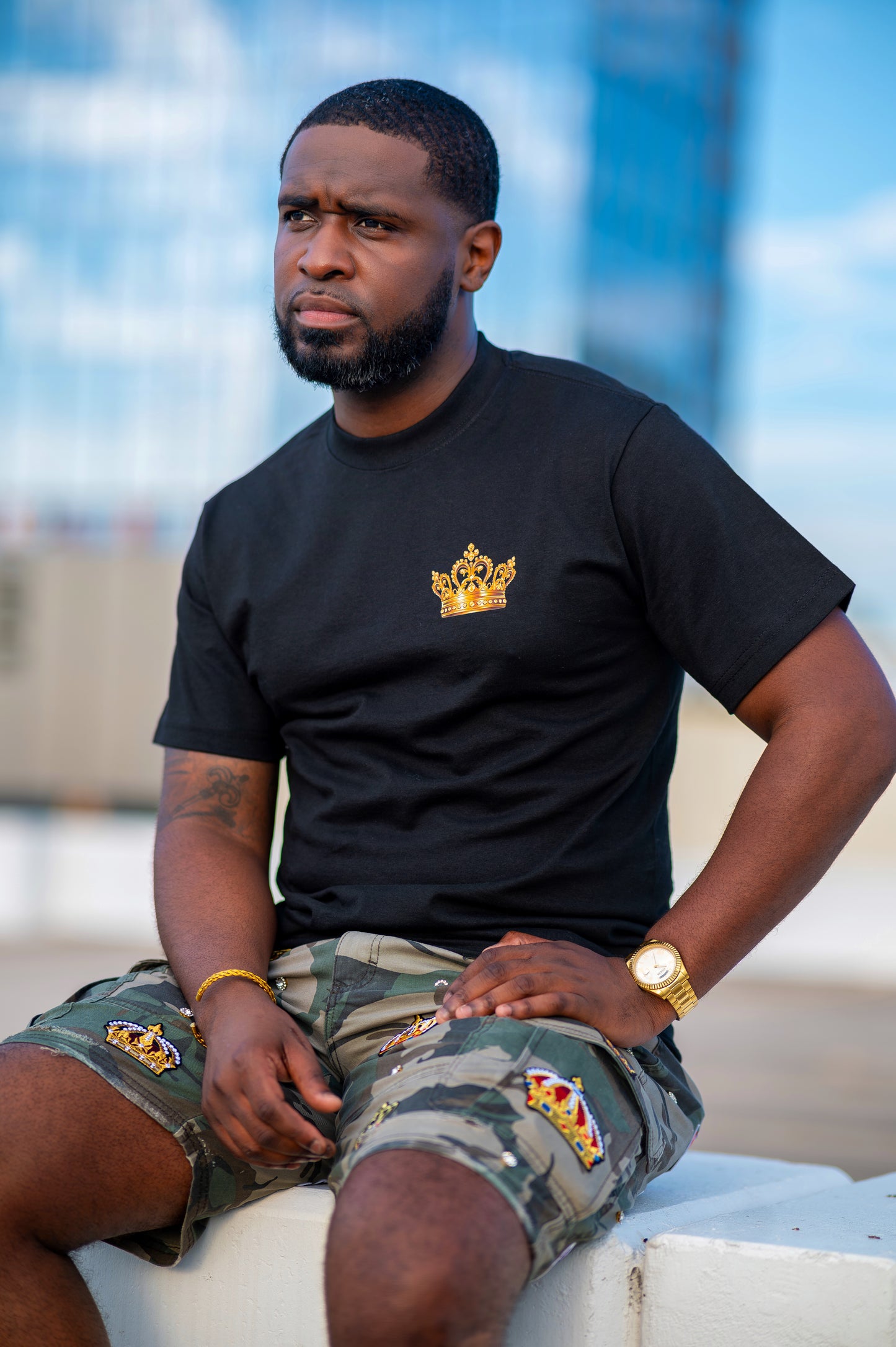 Adult Black Crown Tee