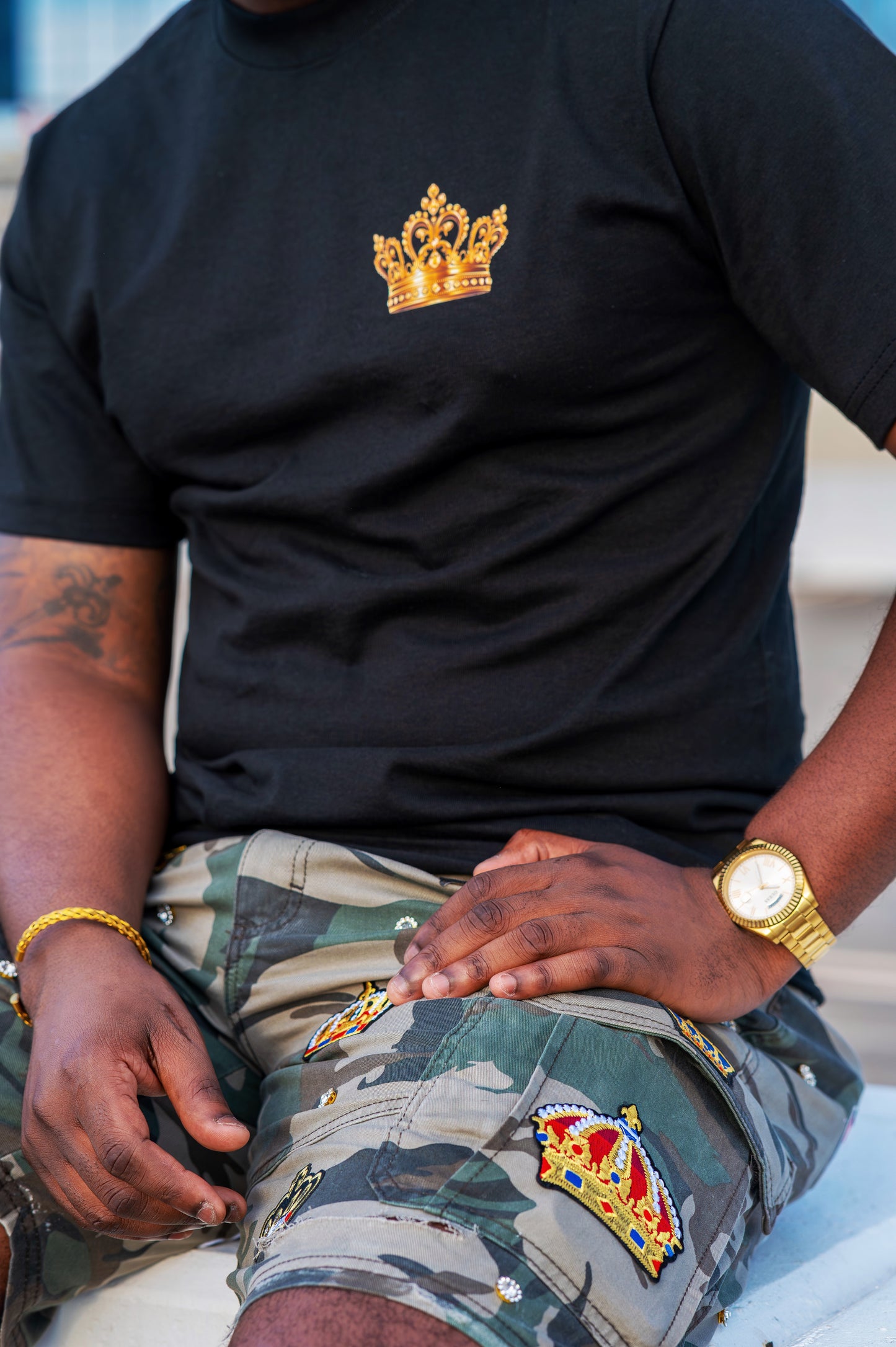 Adult Black Crown Tee