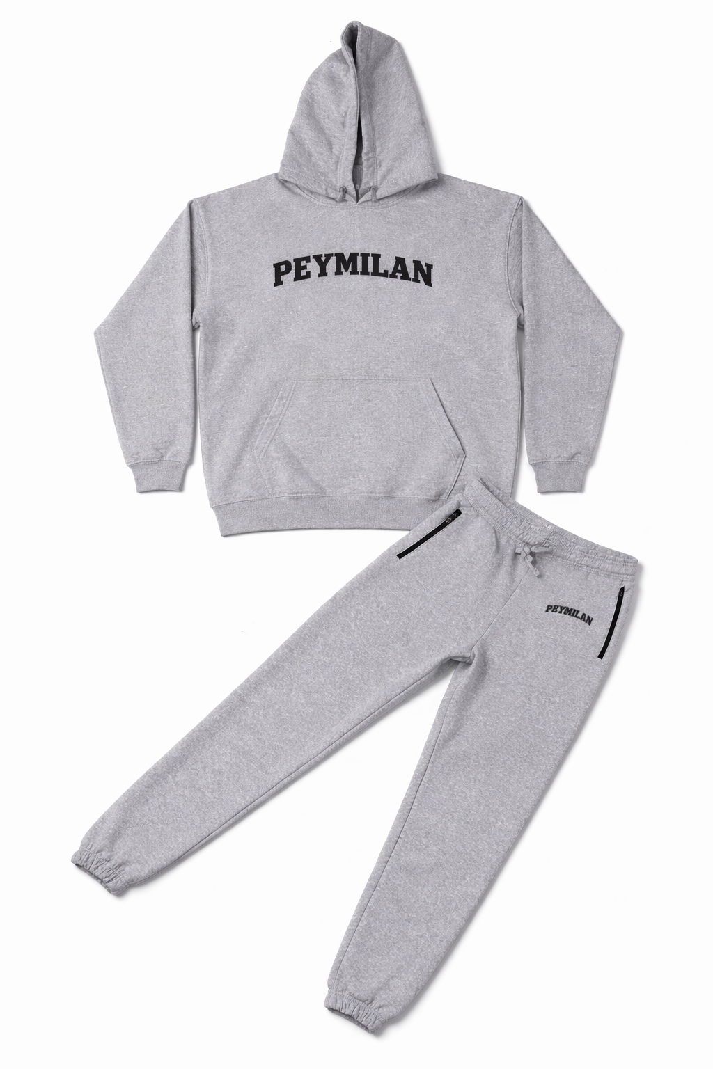 Adult Hoodie Set Heather Gray – PEYMILAN FASHION HOUSE 👑