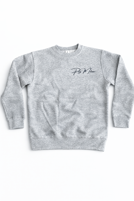 Adult PeyMilan Signature Sweatshirt - Heather Grey