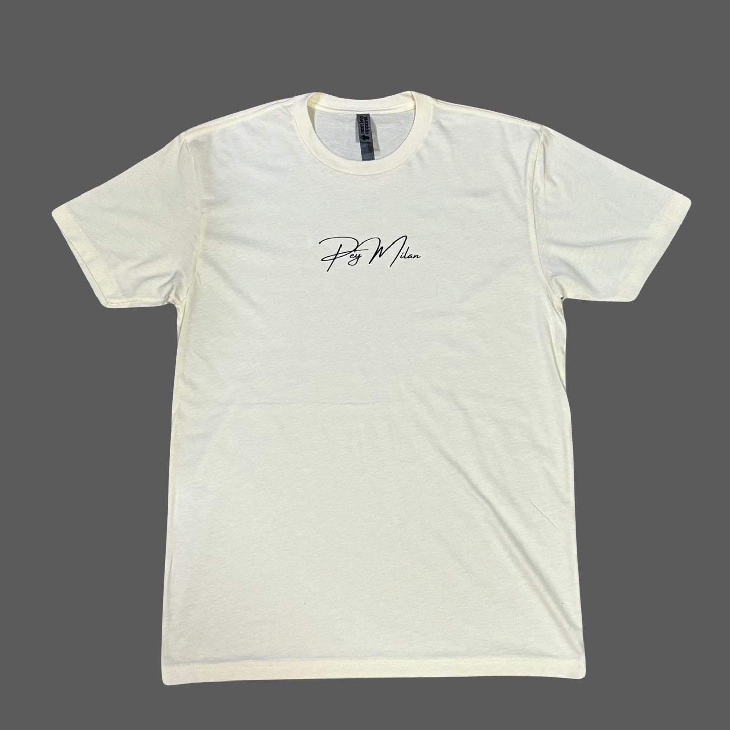 ADULT SIGNATURE T-SHIRT CREAM/BLACK